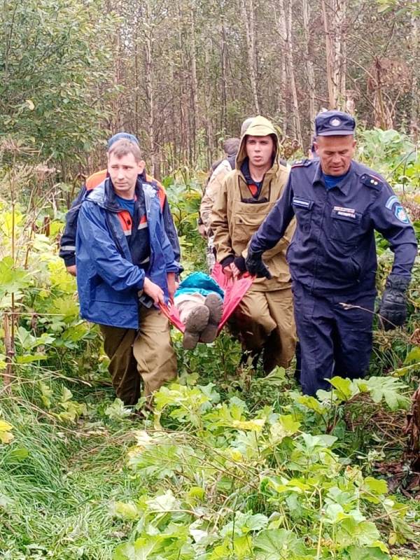 Спасатели ГКУ МО «Мособлпожспас» вынесли из леса пожилого мужчину