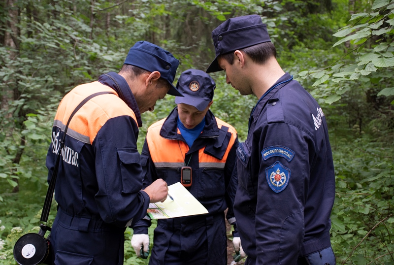 Работники ГКУ МО «Мособлпожспас» спасли мать с сыном, заблудившихся в лесу в Одинцовском округе