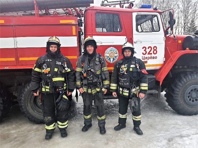 Жители Пушкинского округа поблагодарили огнеборцев ГКУ МО «Мособлпожспас» за тушение пожара